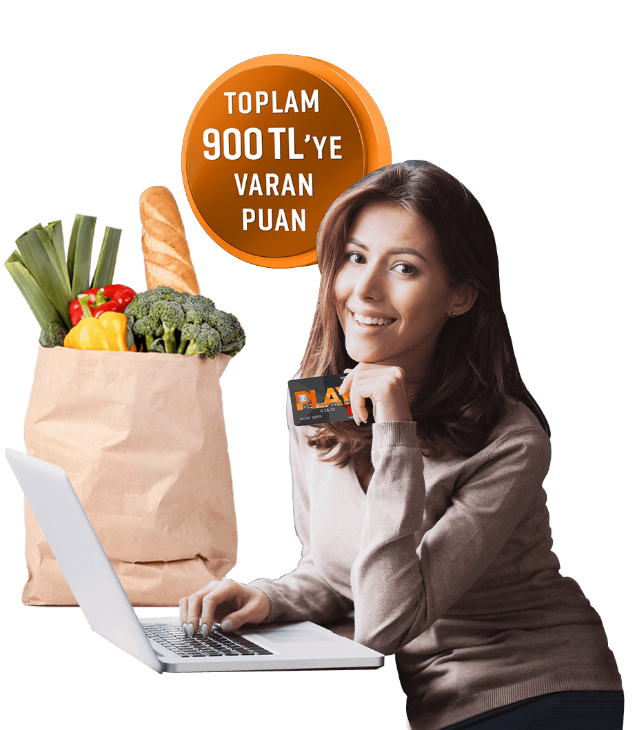 Gıda marketi alışverişlerinize toplamda 900 TL'ye  varan Puan!