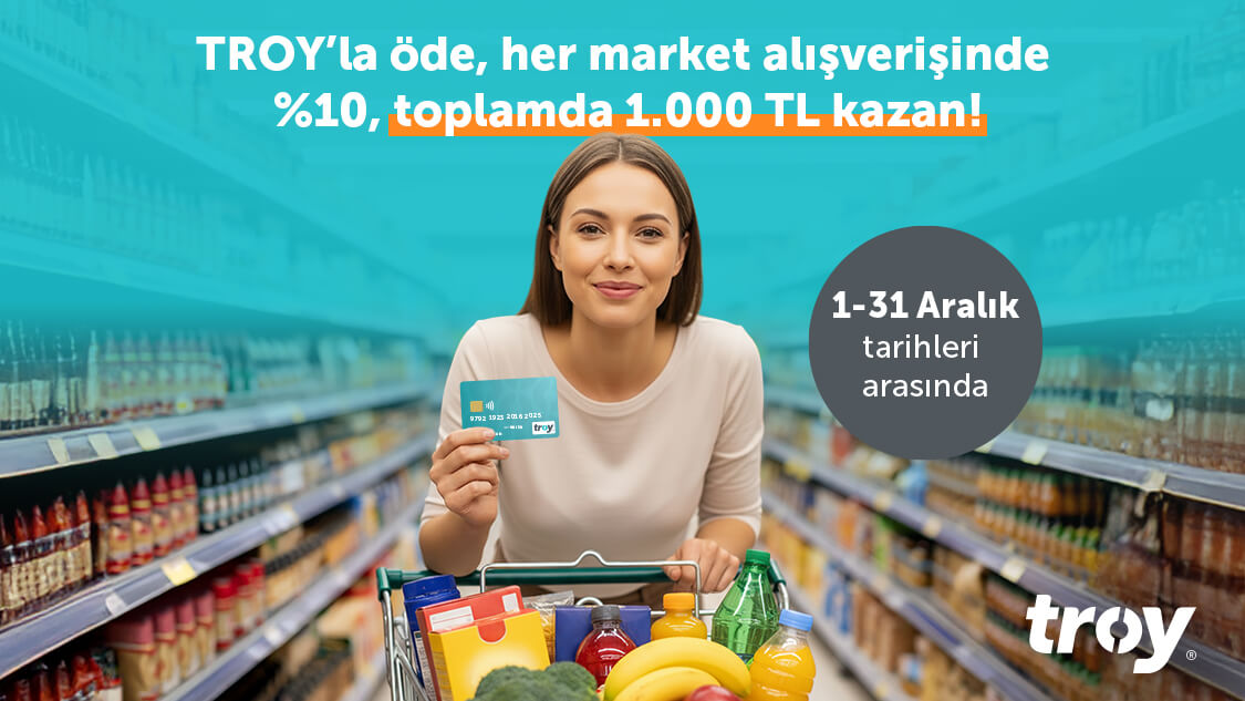 Yapı Kredi TROY Market Alışverişinde Kazandırıyor! 