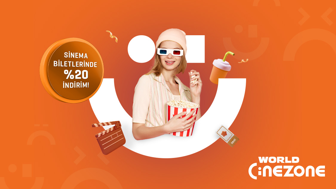 Yapı Kredi Play ile World Cinezone sinema biletlerinde %20 indirim.