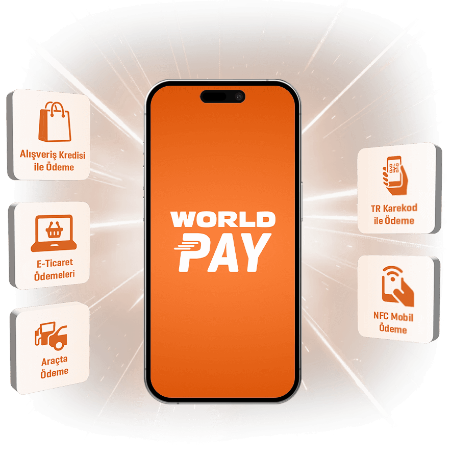 World Pay ile<br />
cüzdanınız<br />
telefonunuzda!