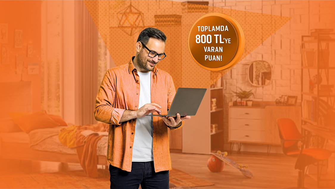 Seçili e-ticaret platformlarından yapacağınız harcamalara toplamda 800 TL’ye varan puan fırsatı!