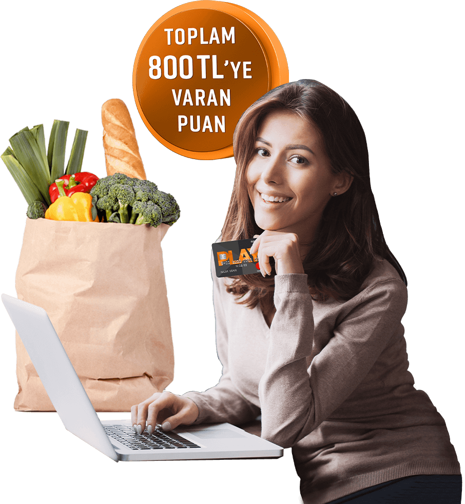 Gıda marketi alışverişlerinize toplamda 800 TL'ye  varan Puan!